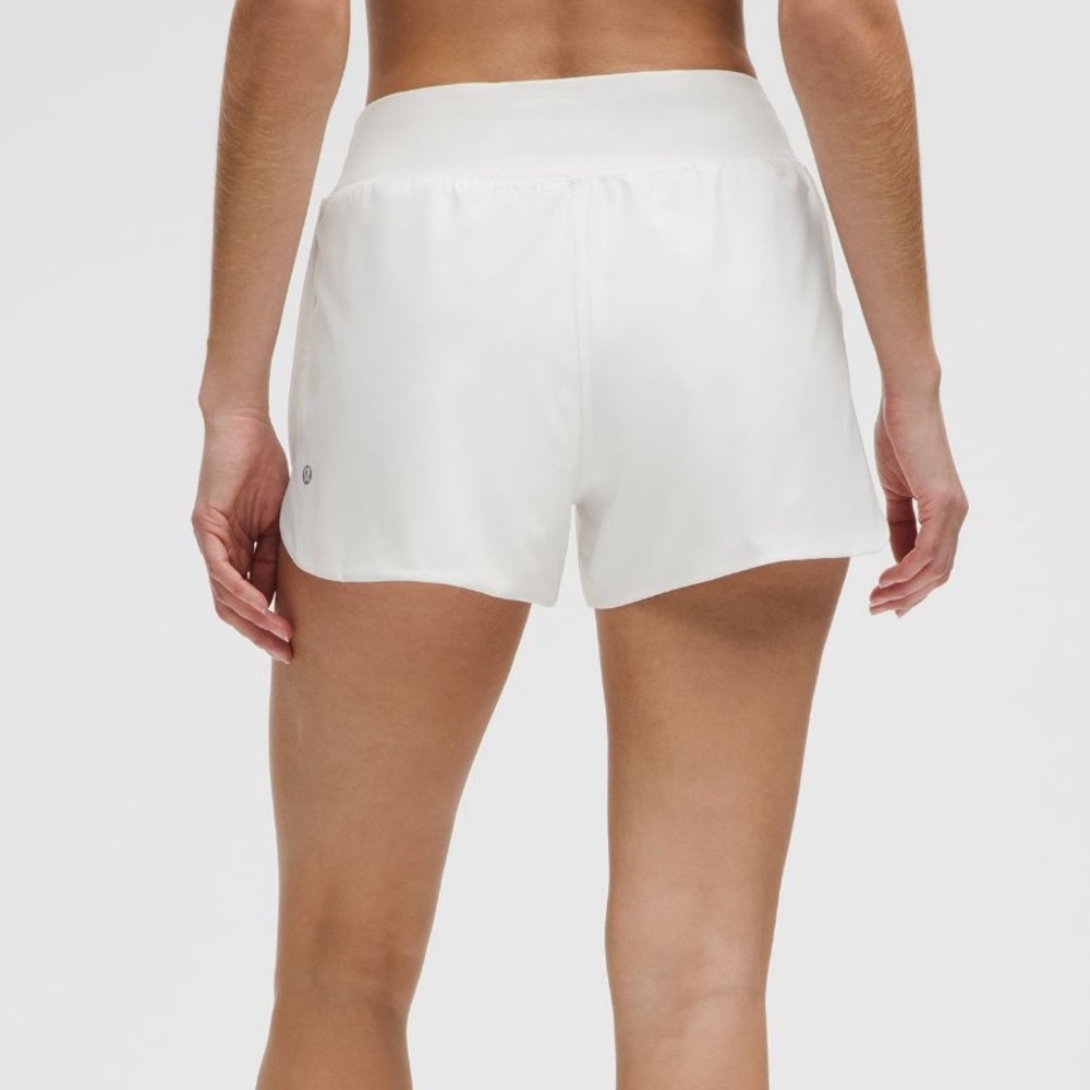 Lululemon Fast and Free High-Rise Classic-Fit Split Short 3" White Size Small - Picture 4 of 7